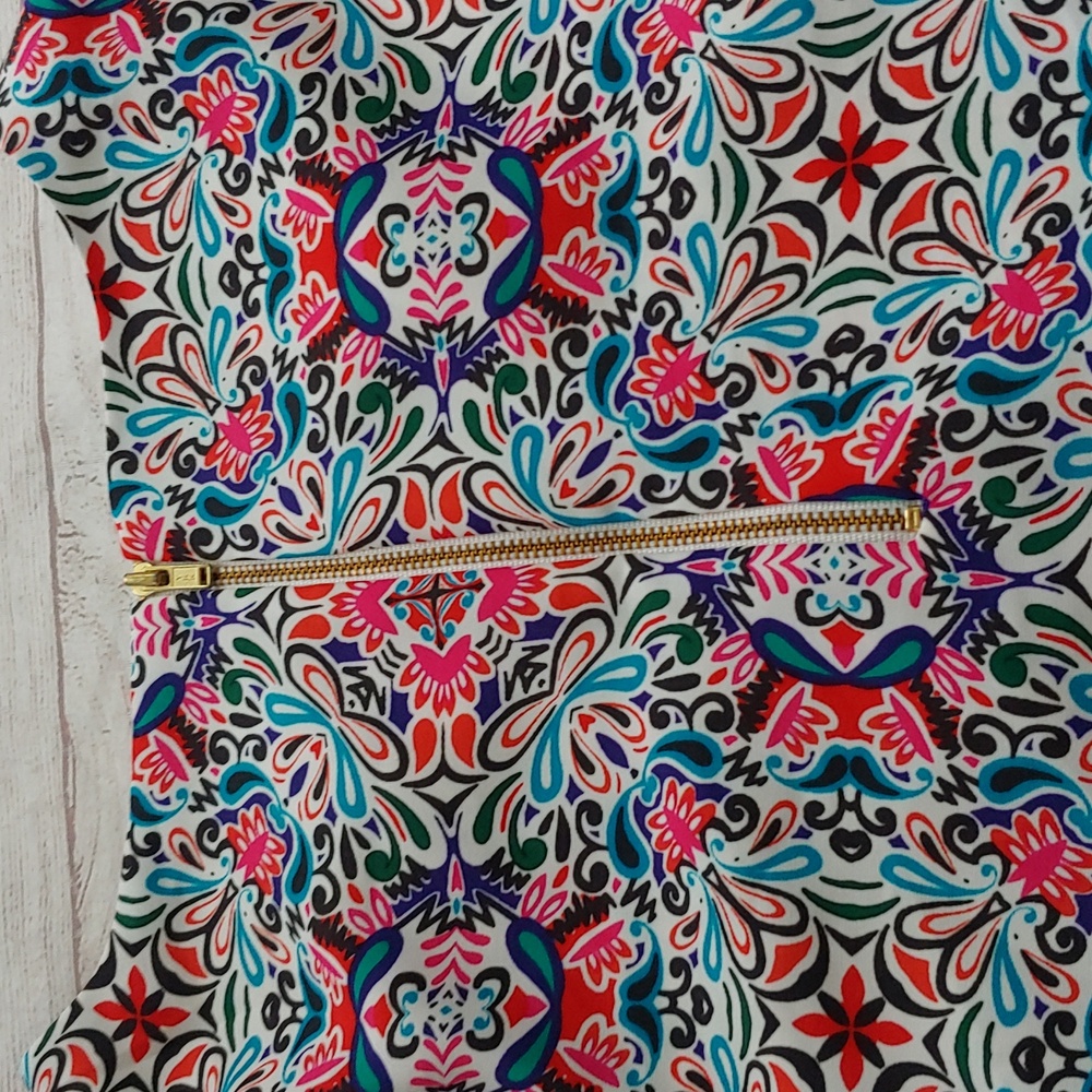 Cynthia Rowley Multicolor Patterned Shift Dress - image 8